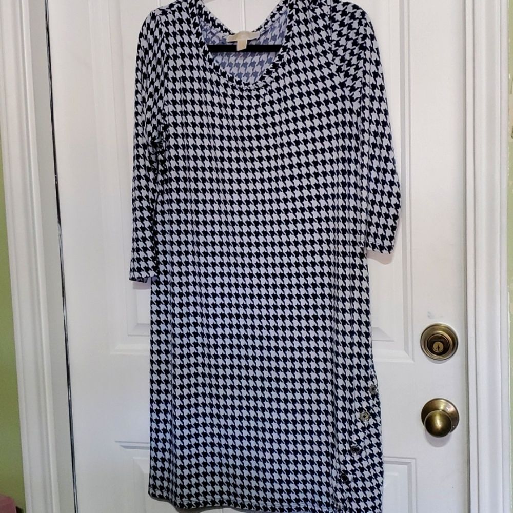 Michael Kos L Checked Dress
